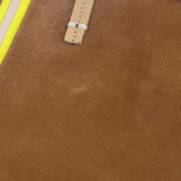 Clare V Tan Tote with Yellow Accent - Picture 6 of 9